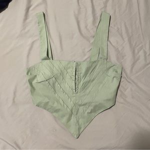 Sage crop top